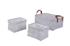 Set of 3 textilene baskets