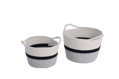 cotton rope storage baskets