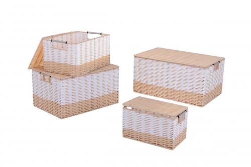 Set of 4 PP storage baskets