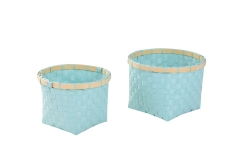 Set of 2 PP storage baskets