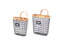 metal magazine rack, set of 2