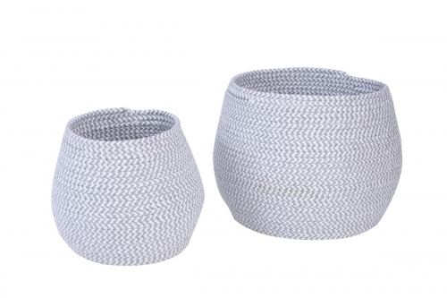 Set of 2 paper storage baskets