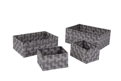 Set of 4 PE storage basket