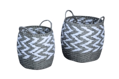 Set of 2 paper storage baskets