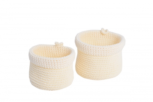 Set of 2 Nylon storage baskets