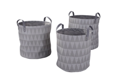 Set of 3 textilene baskets