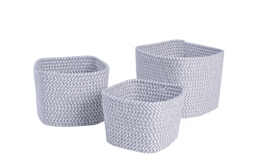 Set of 3 paper storage baskets