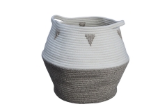 Cotton rope storage basket