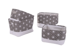 Set of 4 fabric storage baskets