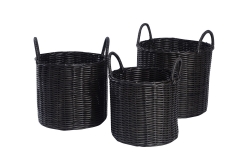 Set of 3 PE storage baskets