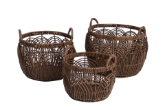Set of PE storage baskets