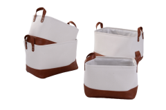 Set of 4 fabric storage baskets