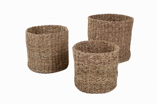 seagrass storage baskets, set of 3