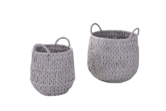 Set of 2 paper storage baskets