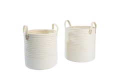 Cotton and maize leaf baskets