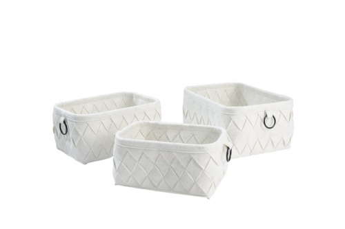 Felt storage baskets