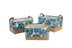 Fabric storage baskets