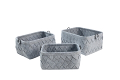 Felt storage baskets