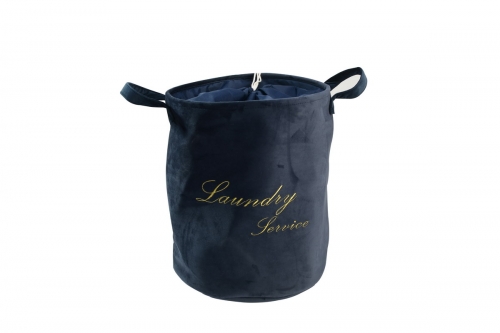 Velvet laundry basket