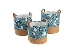 Fabric storage baskets