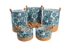 Fabric storage baskets