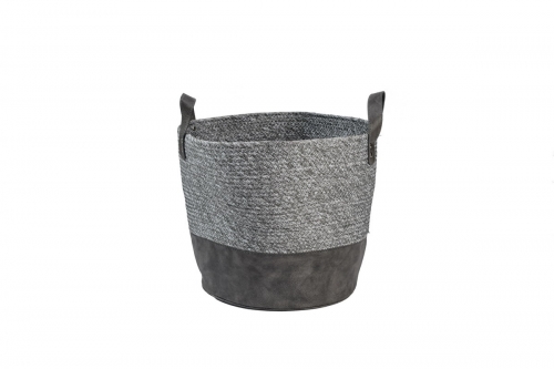 Paper and PU storage basket