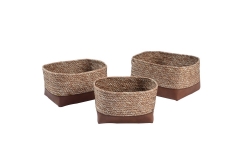 Paper and PU storage baskets