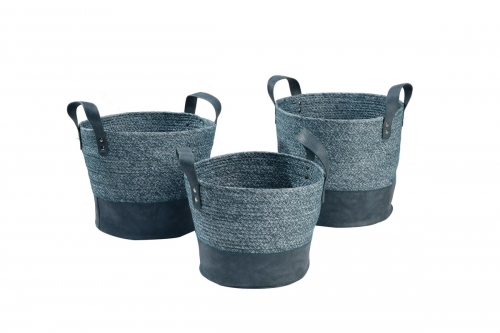 Paper and PU storage baskets