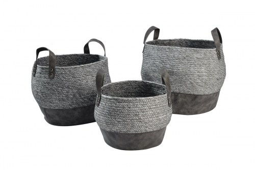 Paper and PU storage baskets