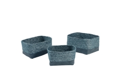 Paper and PU storage baskets