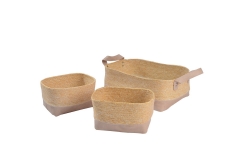 Paper and PU storage baskets