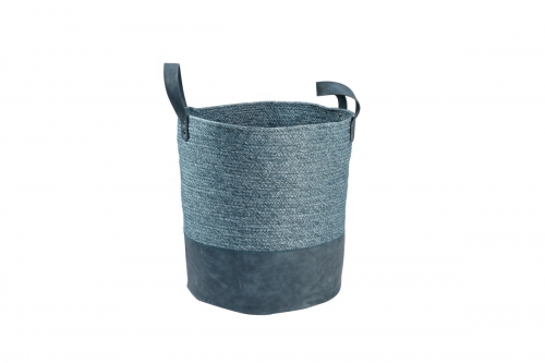 Paper and PU laundry basket