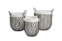 PE storage baskets