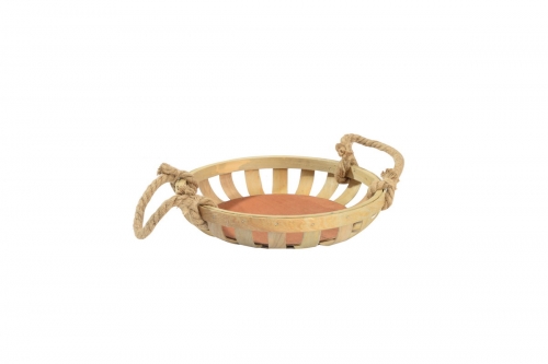 Wooden chip storage basket