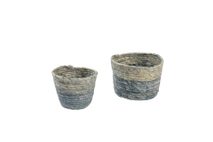 Maize leaf storage baskets