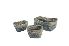 Maize leaf storage baskets