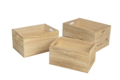 wooden storage baskets