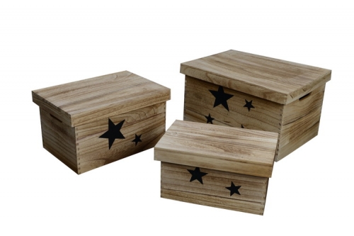 wooden boxes