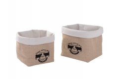 Fabric storage baskets