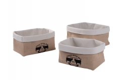 Fabric storage baskets