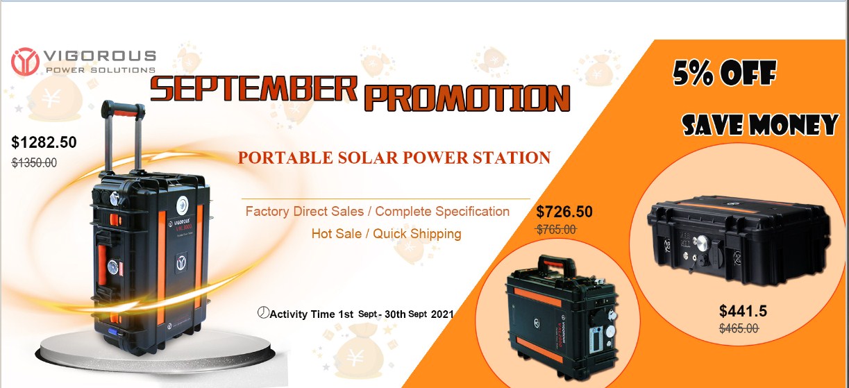 Solar Generator September Promotion only have 7 days left
