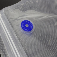 Zipper Lock Air Valve Vacuum Bags PE/PA Food Grade Plastic Bag Embossed Bag Work With Sous Vide Cook