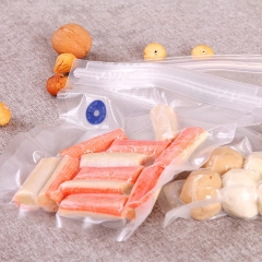 Zipper Lock Air Valve Vacuum Bags PE/PA Food Grade Plastic Bag Embossed Bag Work With Sous Vide Cook