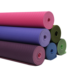 two layer colors TPE yoga mat