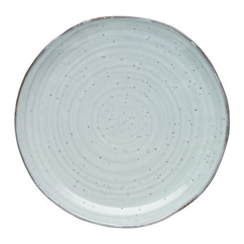 Side Plate Lichen 21.2cm，Made of durable stoneware and featuring an organic shape and rustic edges, each piece also displays gentle ridging, reminisce