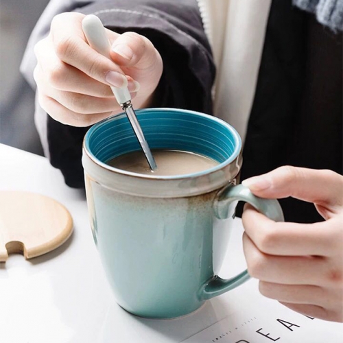 Mugliving ceramic mug, cup, stoneware reactive glaze mug, ombre color glaze mug, coffee mug, tea mug, drinkware