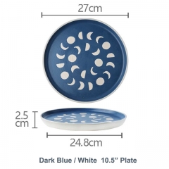 dark blue/ white 10.5 inch