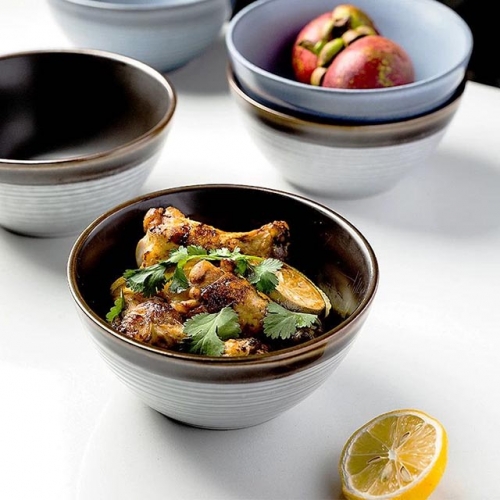 ceramic bowl,salad bowl, reactive glaze bowl, ombre color glaze bowl,tableware ,kichenware,handmade,Eco-friendly