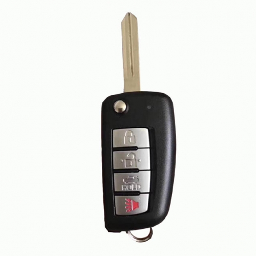 MK210020 Modified Folding Remote Key Fob 4 Button 315MHZ Flip Key For N-issan VDO with ID46 chip