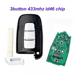 MK140008 3 buttons Smart Remote key 433MHz ID46 chip for  Veloster IX35 Santa Fe I30 2012-2016 Auto Car Key
